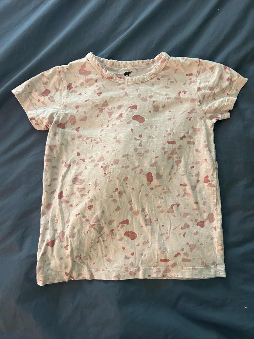 5/15⭐️ monica + andy Girls' Pink Short Sleeve Patterned Tee
